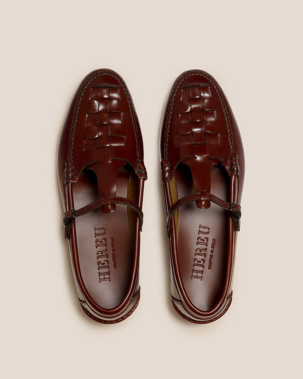 Hereu Loafers | MAQUEDA - Interwoven T-bar Loafer - Women