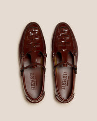 Hereu Loafers | MAQUEDA - Interwoven T-bar Loafer - Women
