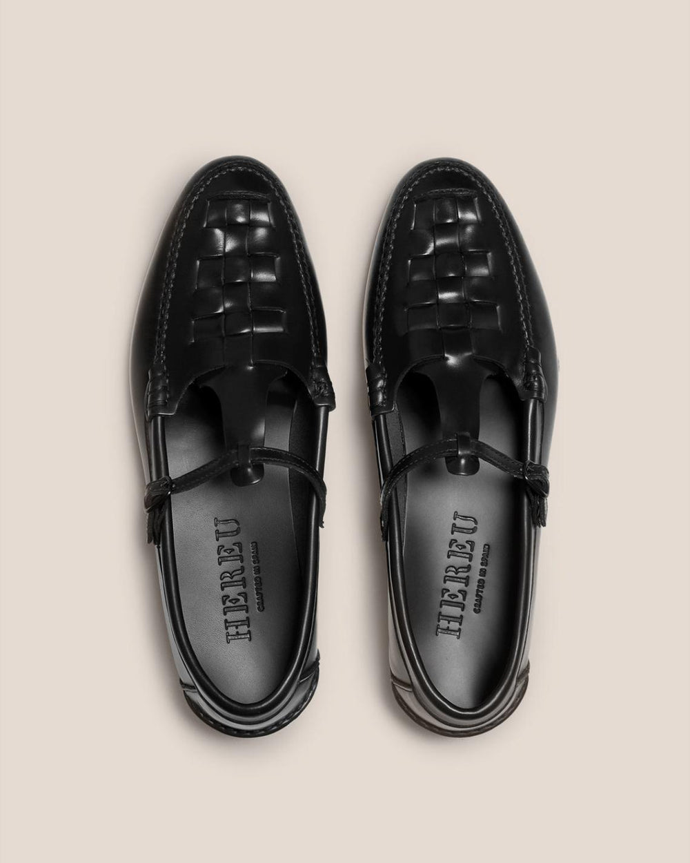 Hereu Loafers | MAQUEDA - Interwoven T-bar Loafer - Women
