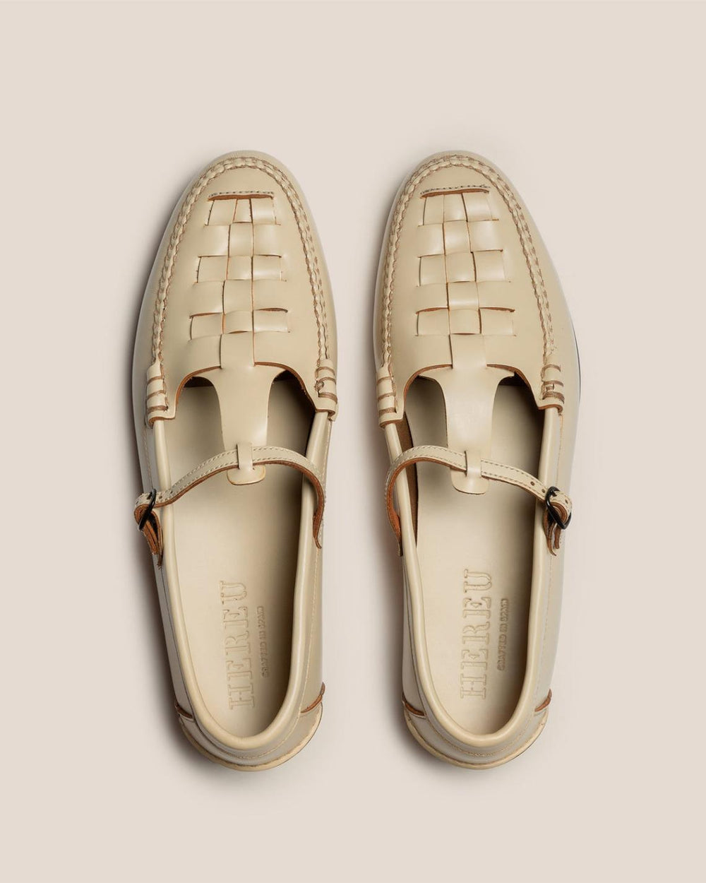 Hereu Loafers | MAQUEDA - Interwoven T-bar Loafer - Women