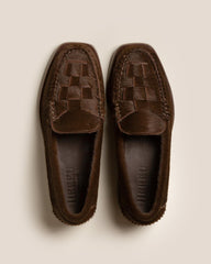 Hereu Loafers | NOMBELA CALF HAIR - Interwoven Detail Slip-on Loafer - Women
