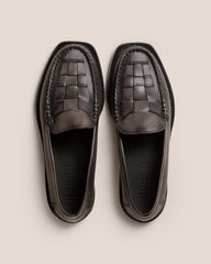 Hereu Loafers | NOMBELA DUOTONE - Interwoven Detail Slip-on Loafer - Women
