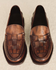Hereu Loafers | NOMBELA DUOTONE - Interwoven Detail Slip-on Loafer - Women