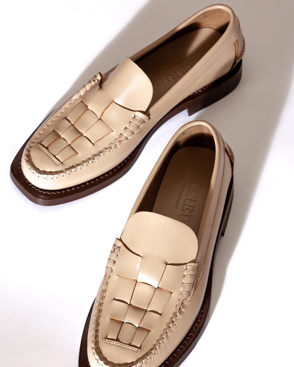 Hereu Loafers | NOMBELA - Interwoven Detail Slip-on Loafer - Women