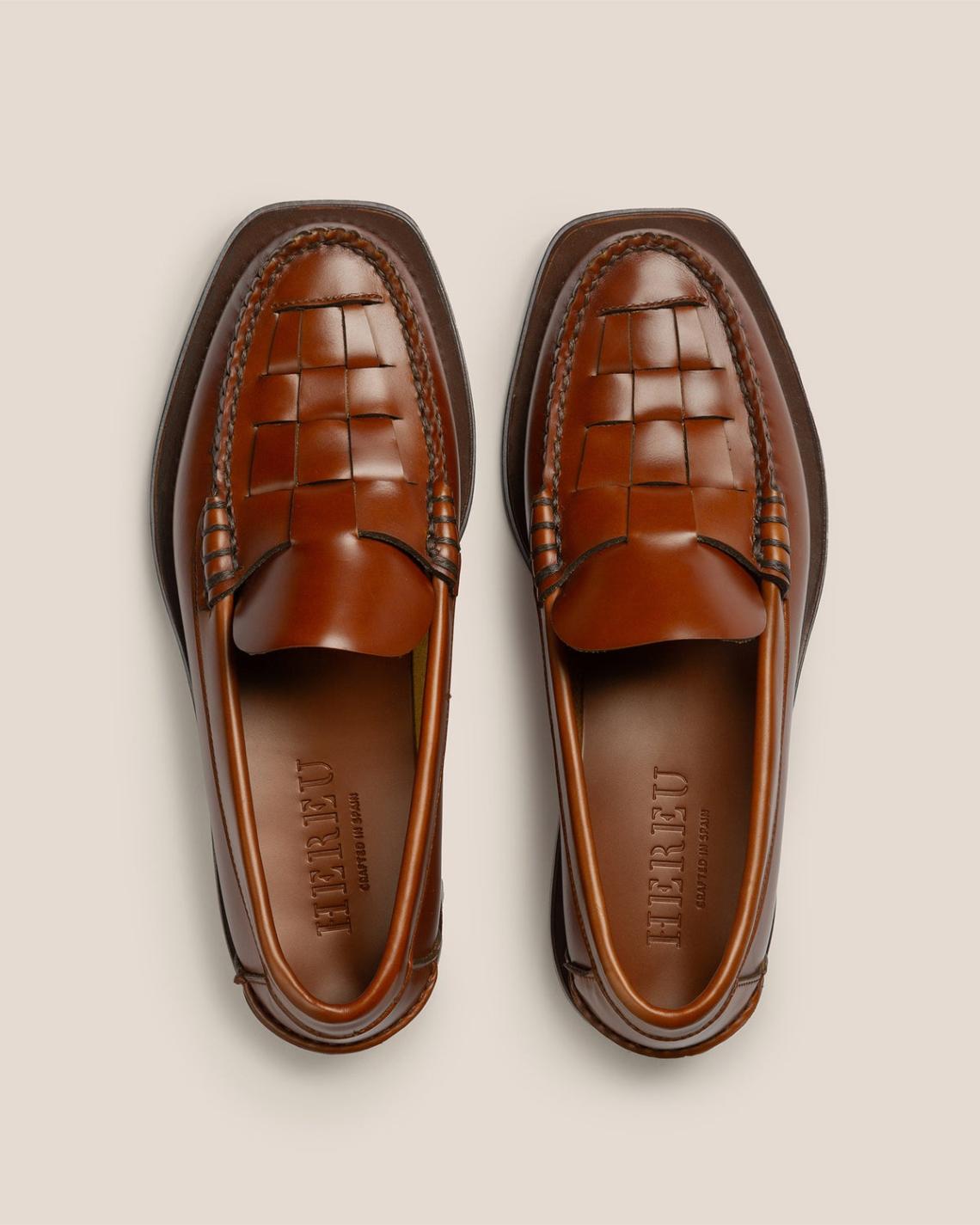 Hereu Loafers | NOMBELA - Interwoven Detail Slip-on Loafer - Women