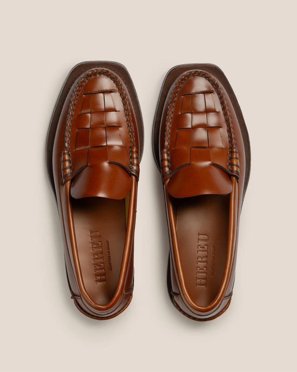 Hereu Loafers | NOMBELA - Interwoven Detail Slip-on Loafer - Women