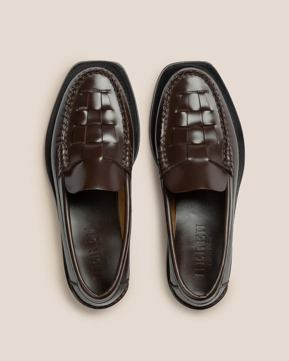 Hereu Loafers | NOMBELA - Interwoven Detail Slip-on Loafer - Women