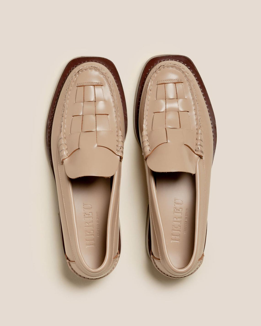 Hereu Loafers | NOMBELA - Interwoven Detail Slip-on Loafer - Women