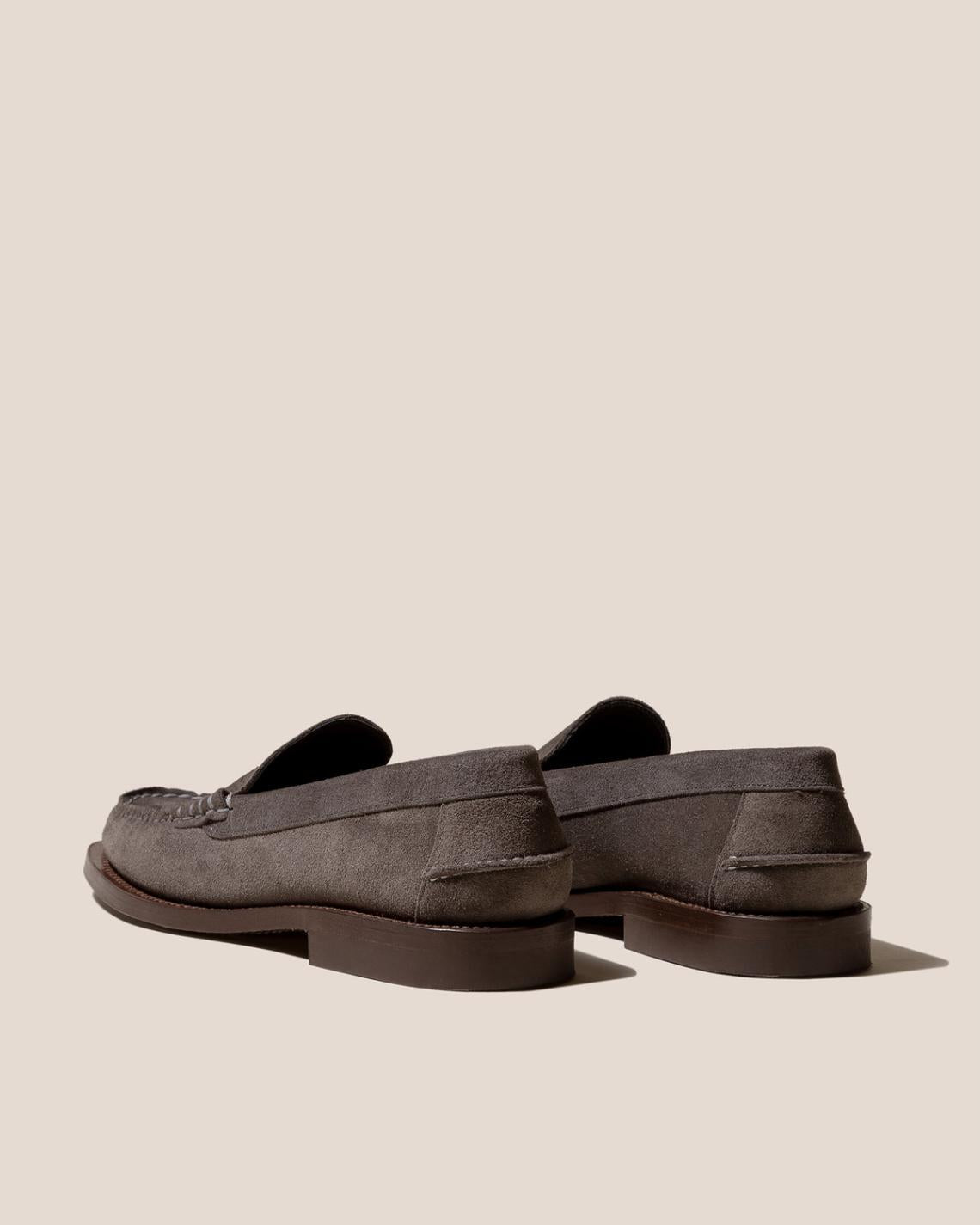 Hereu Loafers | NOMBELA SUEDE - Interwoven Detail Slip-on Loafer - Men