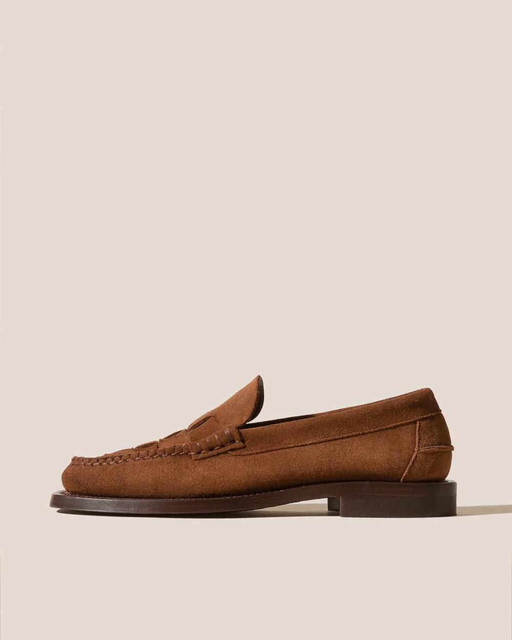 Hereu Loafers | NOMBELA SUEDE - Interwoven Detail Slip-on Loafer - Women