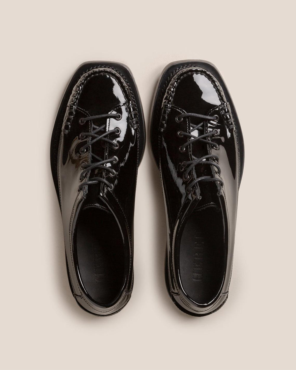 Hereu Loafers | PRIEGO SQUARED GLOSSY - Lace Up Moccasin - Women