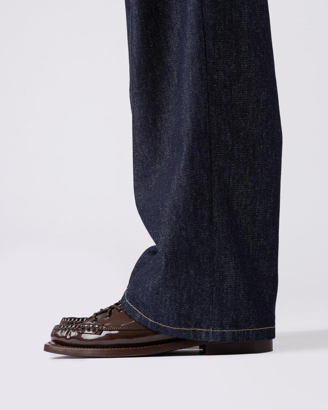 Hereu Loafers | PRIEGO SQUARED GLOSSY - Lace Up Moccasin - Women