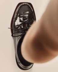 Hereu Loafers | PRIEGO SQUARED GLOSSY - Lace Up Moccasin - Women