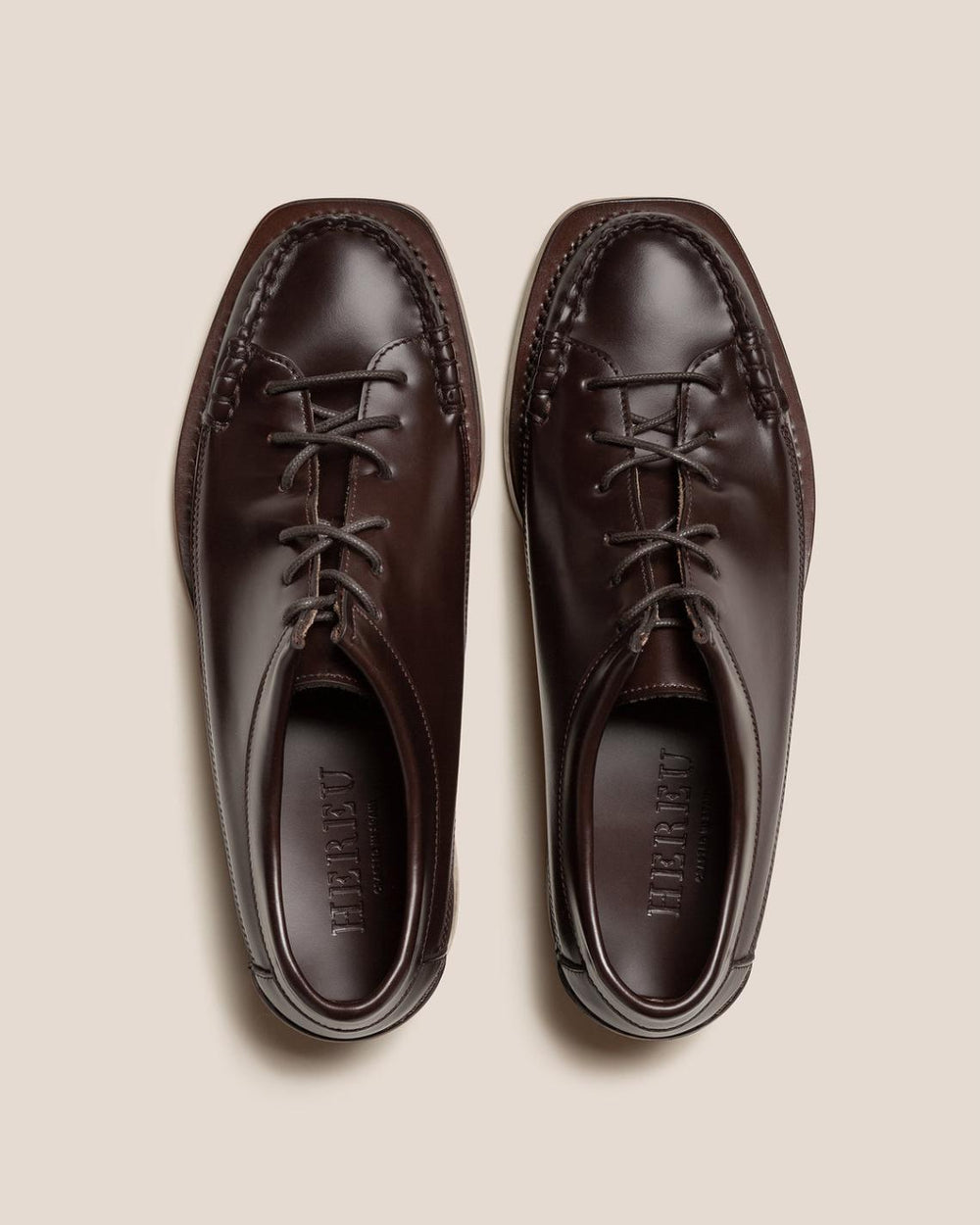 Hereu Loafers | PRIEGO SQUARED - Lace Up Moccasin - Men