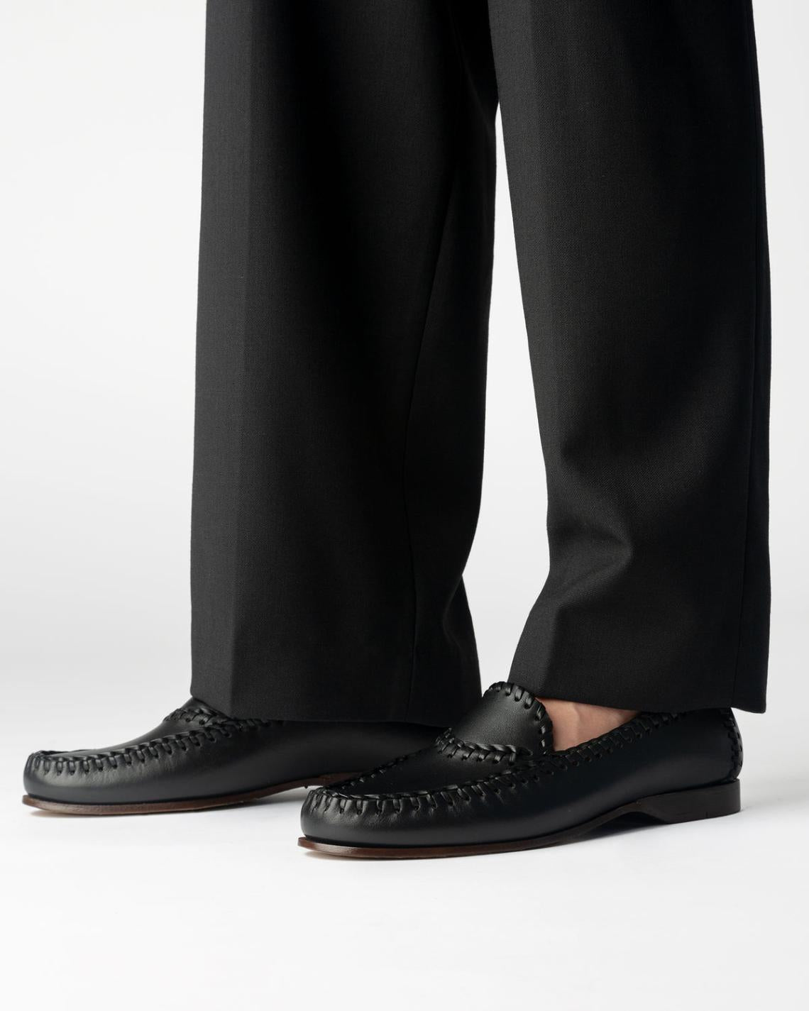 Hereu Loafers | SASTRE - Braided Seams Pull-on Loafer - Men