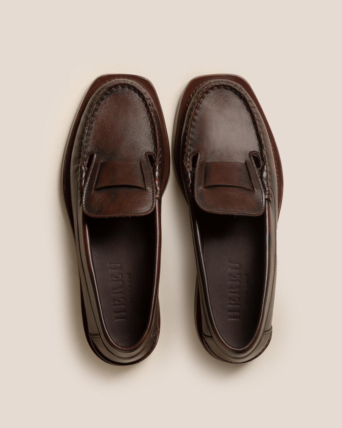 Hereu Loafers | SINEU DUOTONE - Interlaced-detail Slip-on Loafer - Men