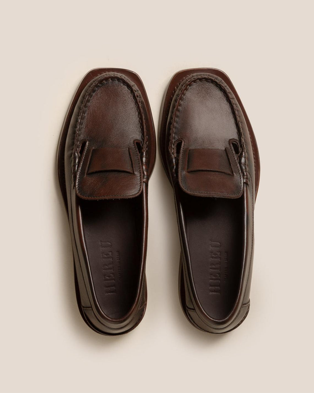 Hereu Loafers | SINEU DUOTONE - Interlaced-detail Slip-on Loafer - Men