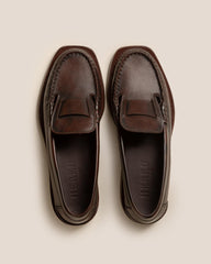 Hereu Loafers | SINEU DUOTONE - Interlaced-detail Slip-on Loafer - Men