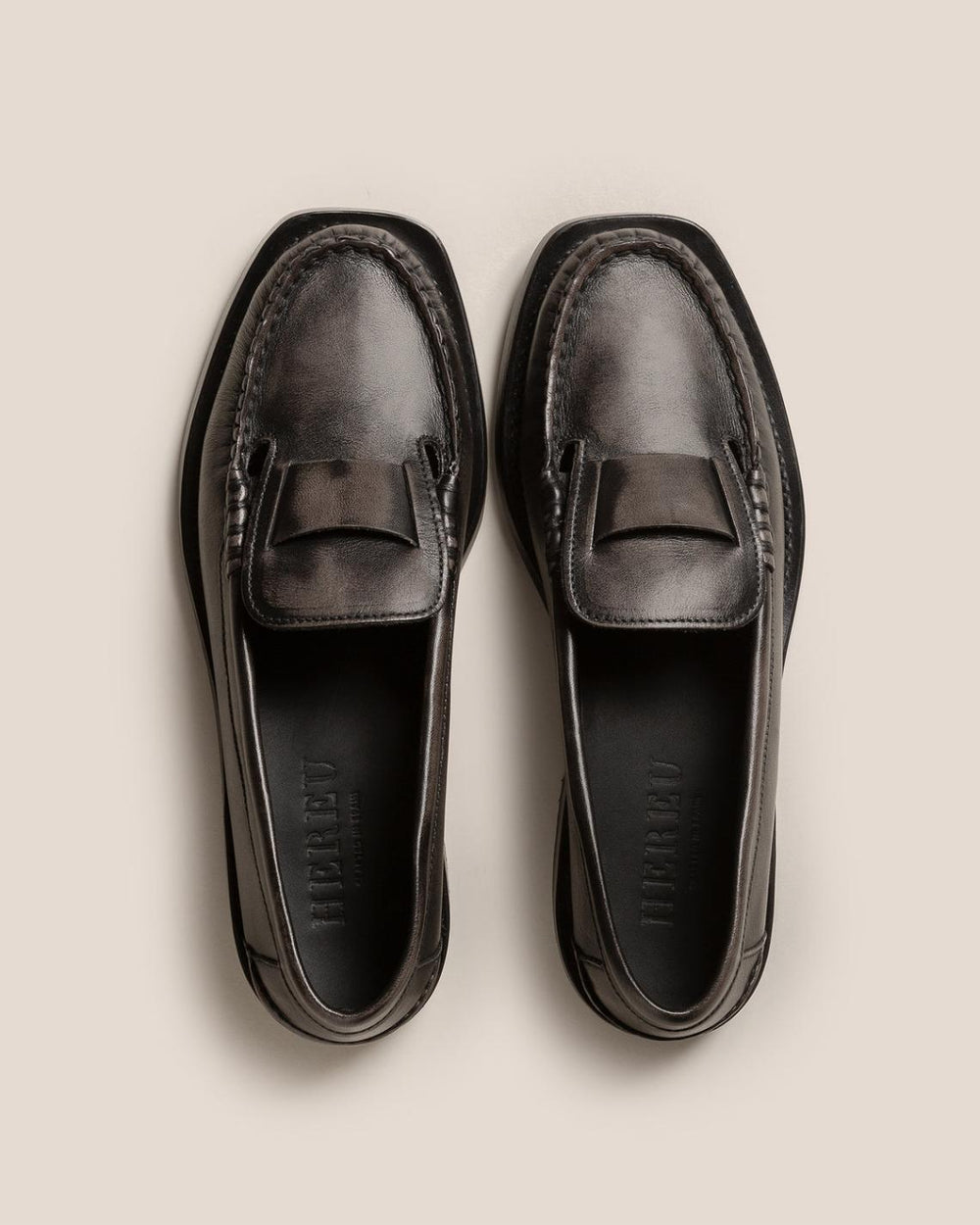 Hereu Loafers | SINEU DUOTONE - Interlaced-detail Slip-on Loafer - Women