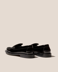 Hereu Loafers | SINEU GLOSSY - Interlaced-detail Slip-on Loafer - Women
