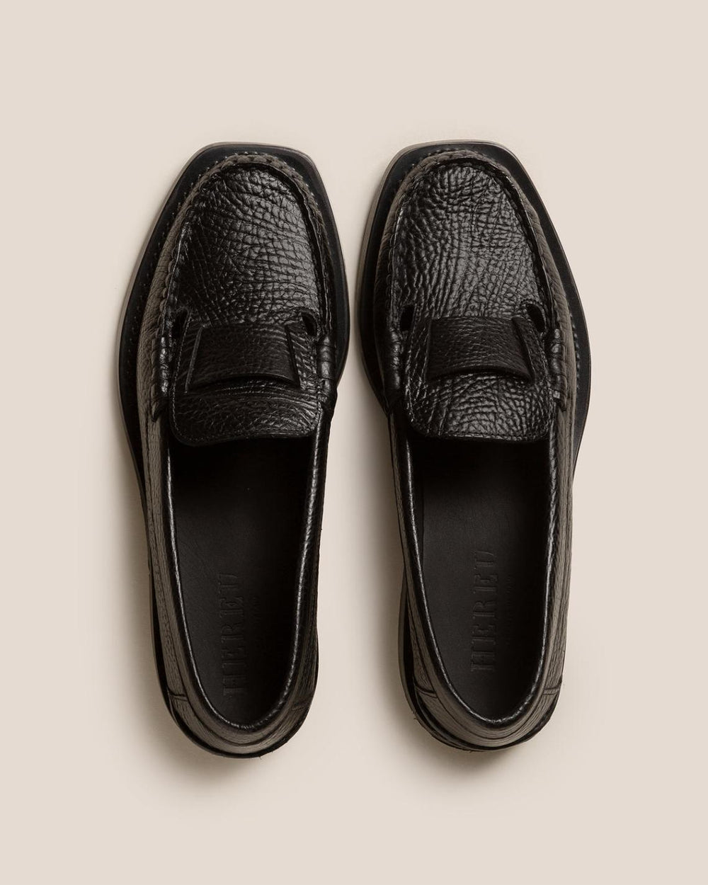 Hereu Loafers | SINEU GRAINY - Interlaced-detail Slip-on Loafer - Men