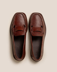 Hereu Loafers | SINEU GRAINY - Interlaced-detail Slip-on Loafer - Men