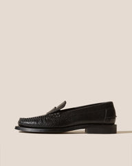 Hereu Loafers | SINEU GRAINY - Interlaced-detail Slip-on Loafer - Women
