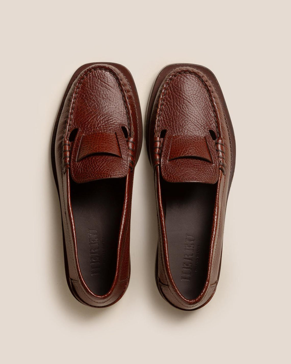 Hereu Loafers | SINEU GRAINY - Interlaced-detail Slip-on Loafer - Women