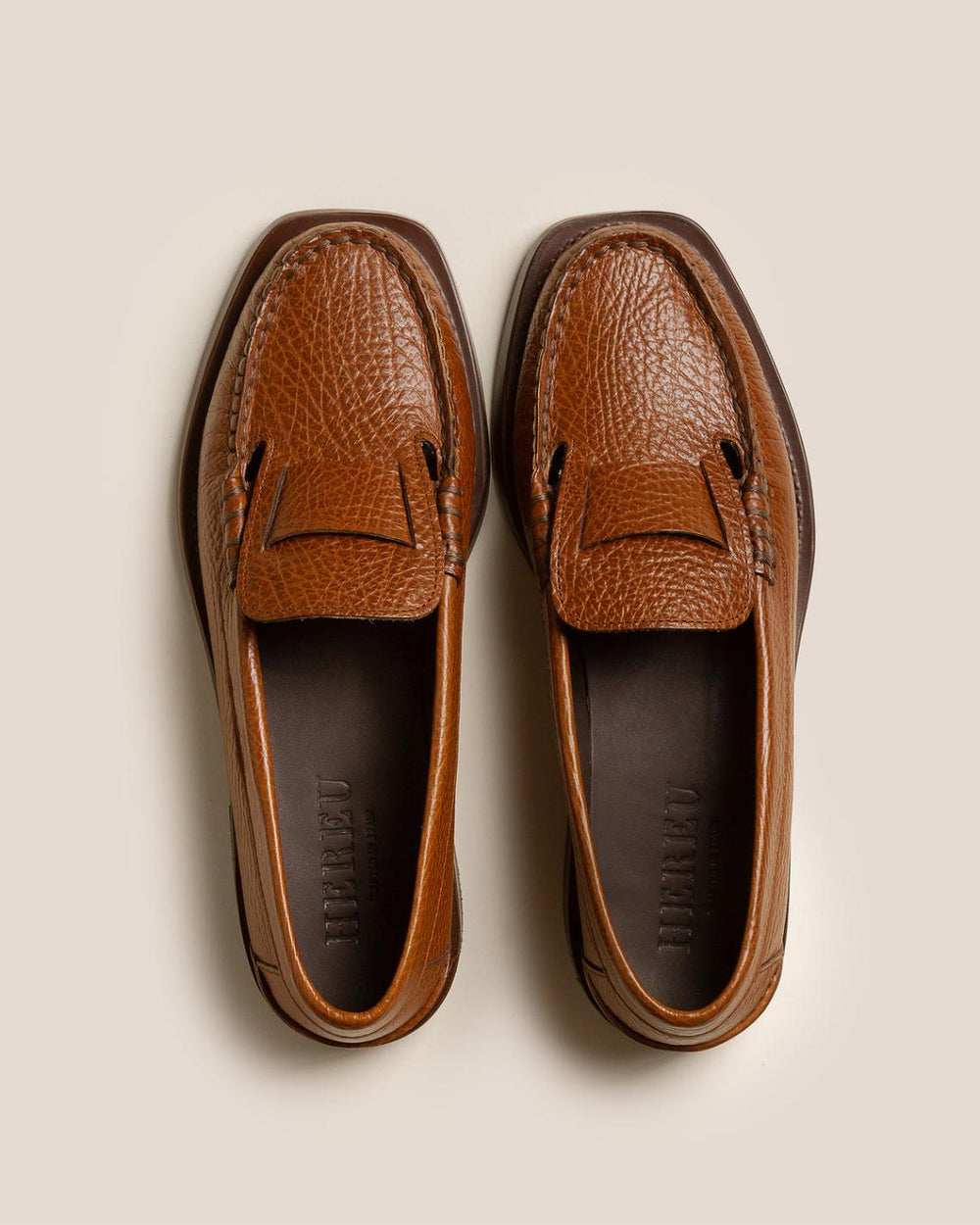 Hereu Loafers | SINEU GRAINY - Interlaced-detail Slip-on Loafer - Women