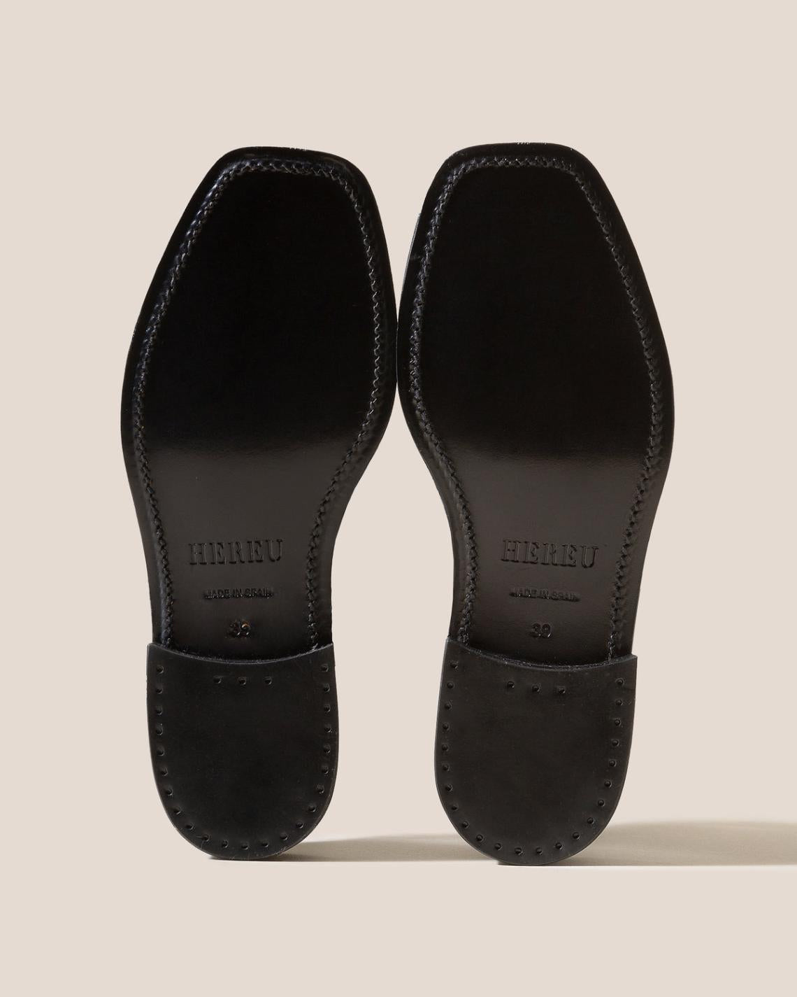 Hereu Loafers | SINEU GRAINY - Interlaced-detail Slip-on Loafer - Women