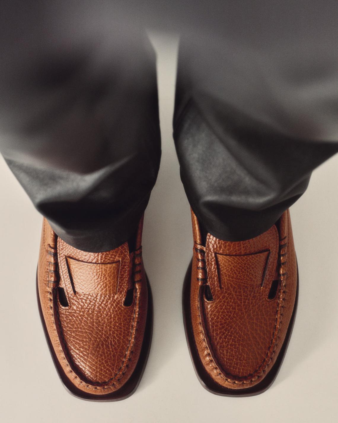 Hereu Loafers | SINEU GRAINY - Interlaced-detail Slip-on Loafer - Women