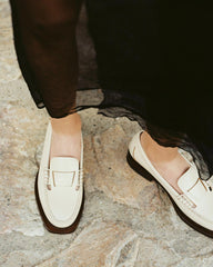 Hereu Loafers | SINEU - Interlaced-detail Slip-on Loafer - Women