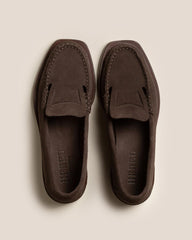 Hereu Loafers | SINEU SUEDE - Interlaced-detail Slip-on Loafer - Men