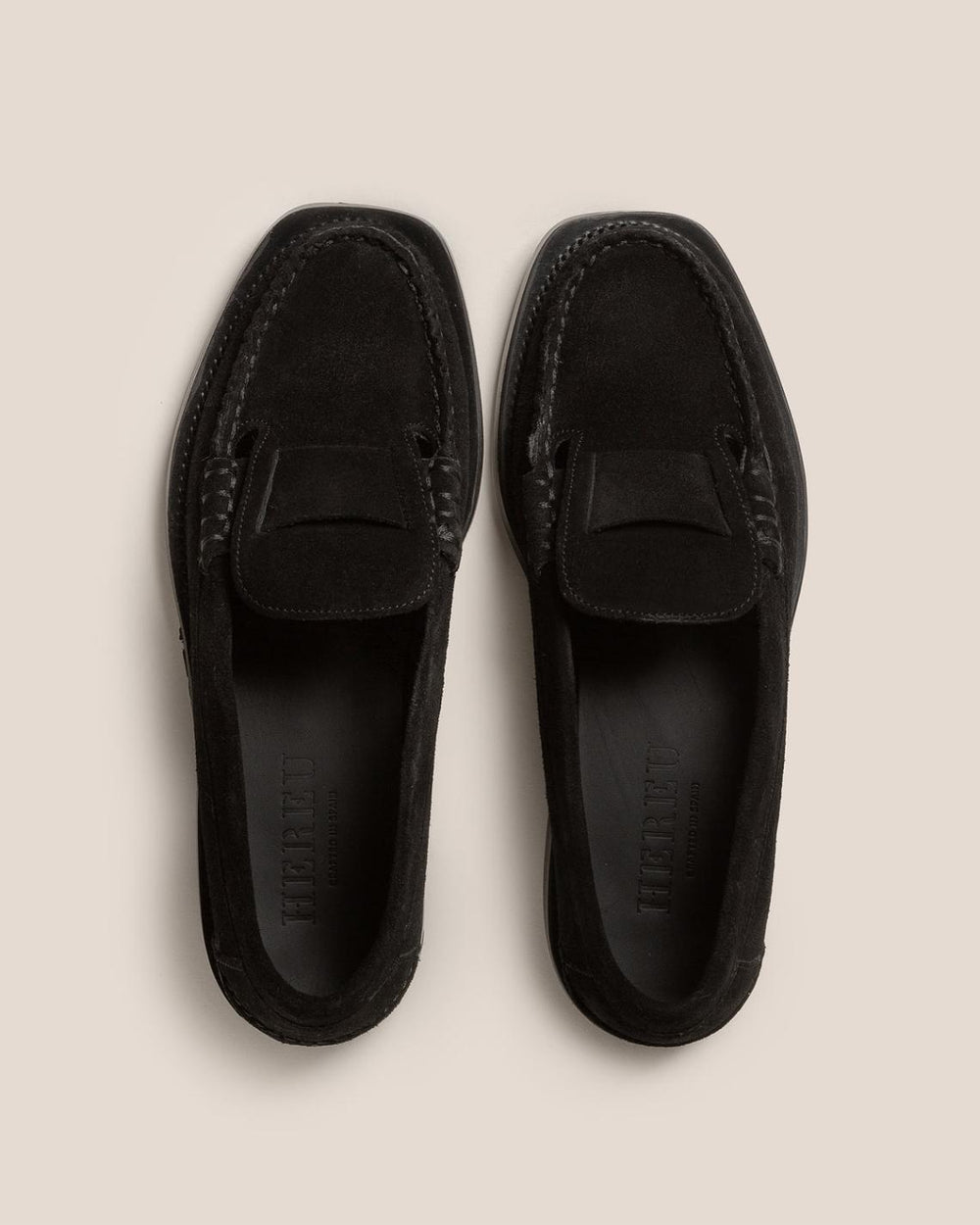 Hereu Loafers | SINEU SUEDE - Interlaced-detail Slip-on Loafer - Men