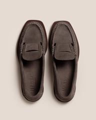 Hereu Loafers | SINEU SUEDE - Interlaced-detail Slip-on Loafer - Men