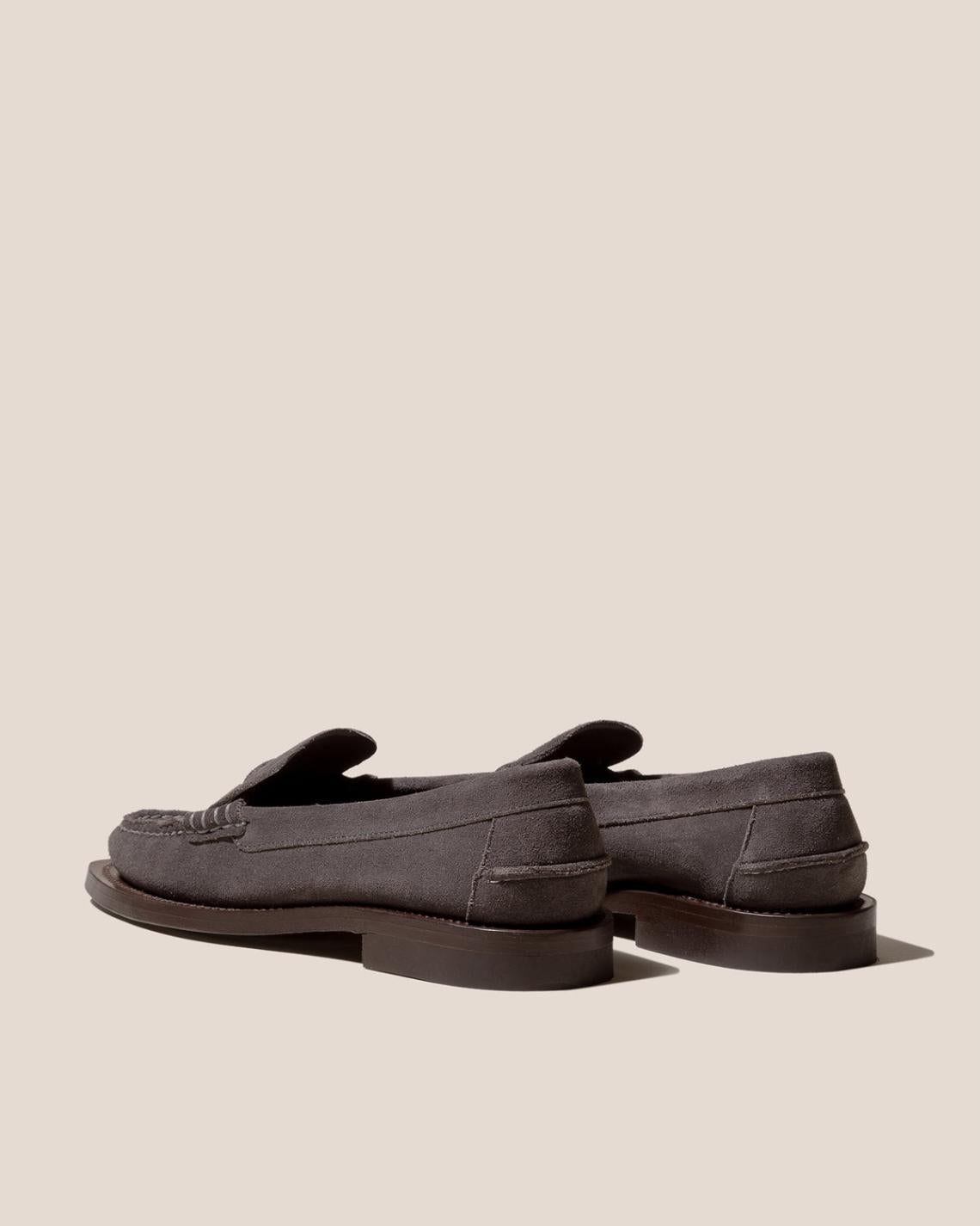 Hereu Loafers | SINEU SUEDE - Interlaced-detail Slip-on Loafer - Men