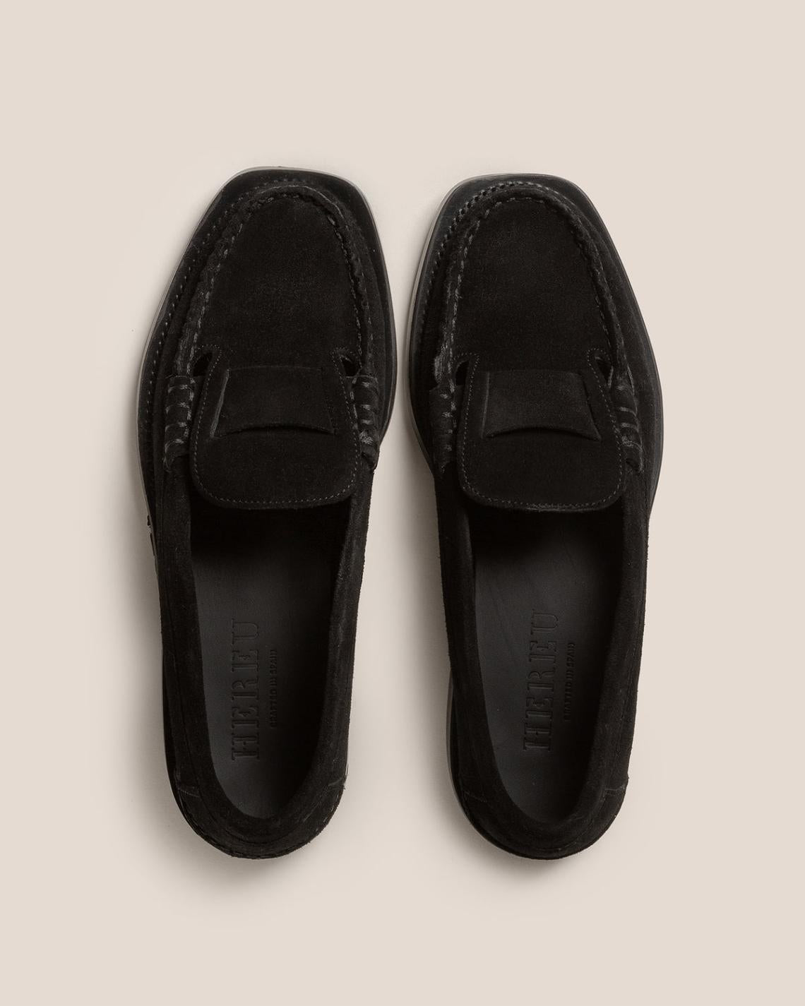 Hereu Loafers | SINEU SUEDE - Interlaced-detail Slip-on Loafer - Women