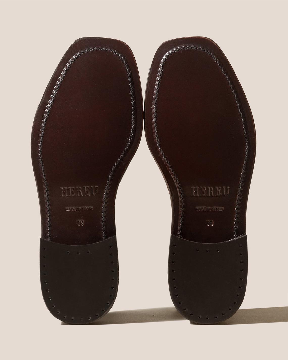 Hereu Loafers | SINEU SUEDE - Interlaced-detail Slip-on Loafer - Women