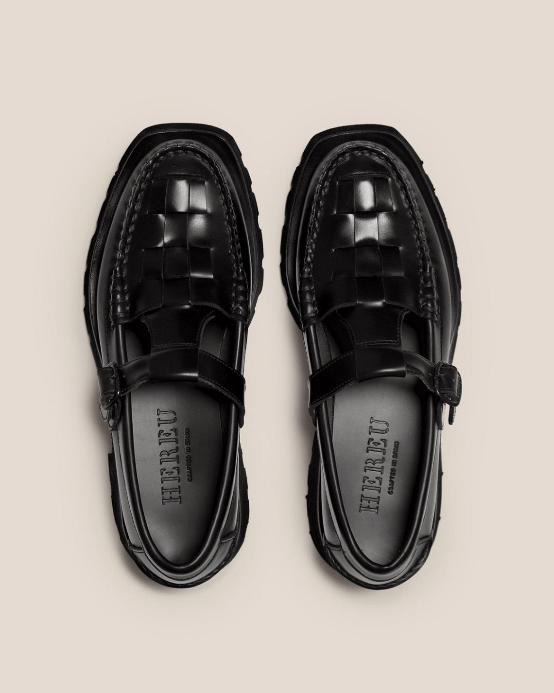Hereu Loafers | SOLLER SPORT - Tread Sole T-Bar Loafer - Men
