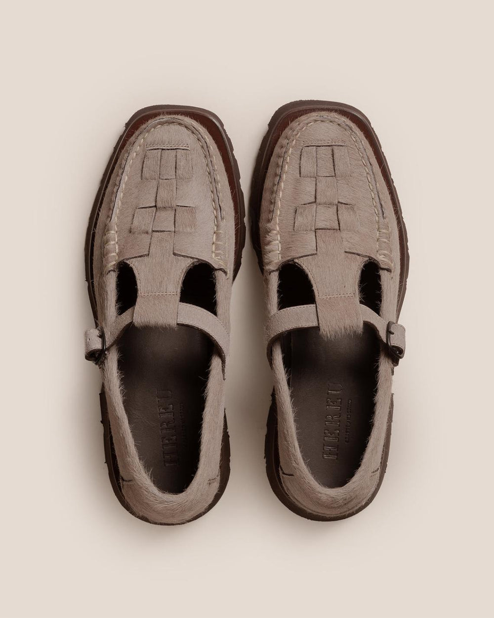 Hereu Loafers | SOLLER SPORT - Tread Sole T-Bar Loafer - Women