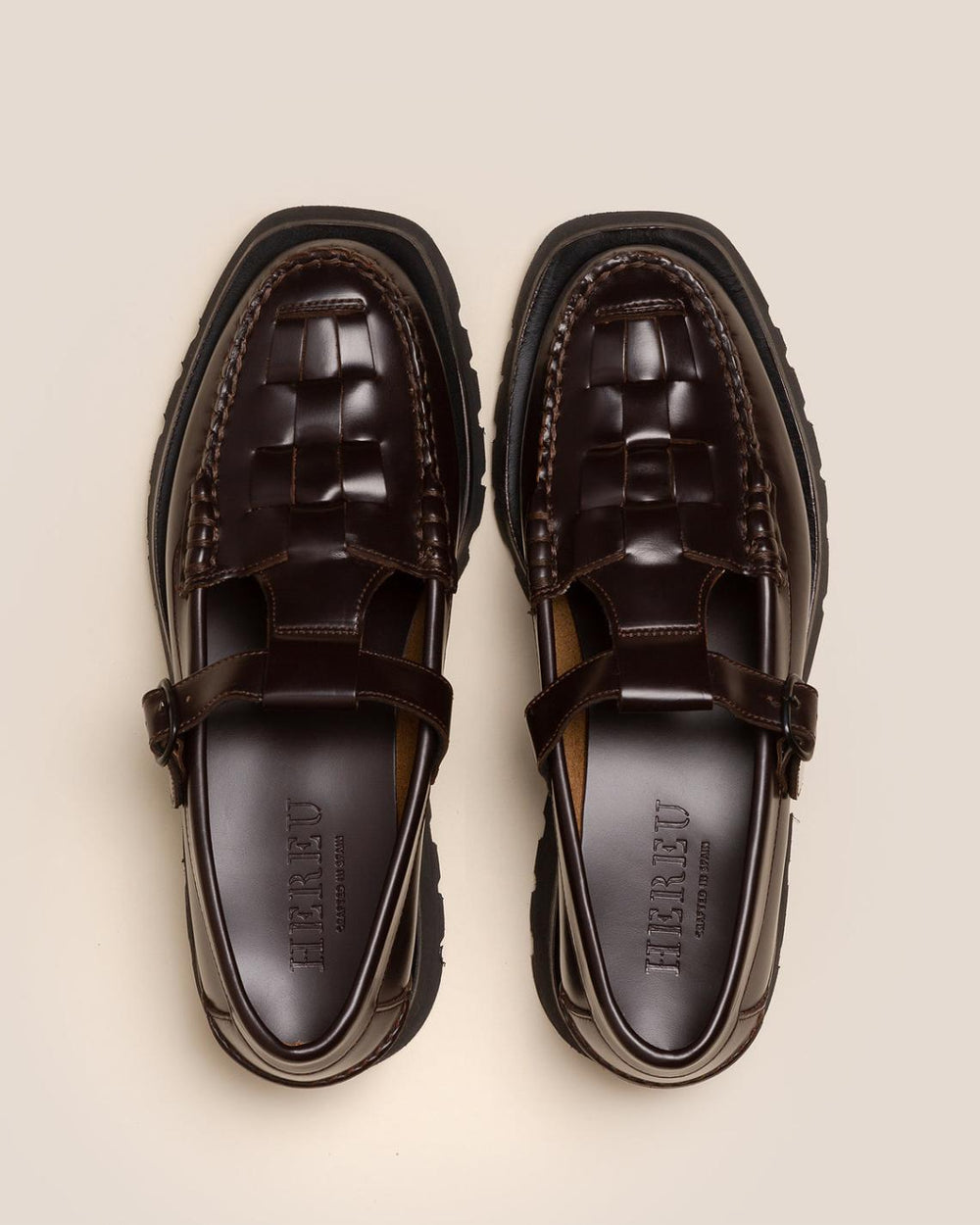 Hereu Loafers | SOLLER SPORT - Tread Sole T-Bar Loafer - Women