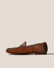 Hereu Loafers | SOLLERIC CALF HAIR - Braided Seams Pull-on Loafer - Women