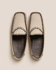 Hereu Loafers | SOLLERIC CALF HAIR - Braided Seams Pull-on Loafer - Women