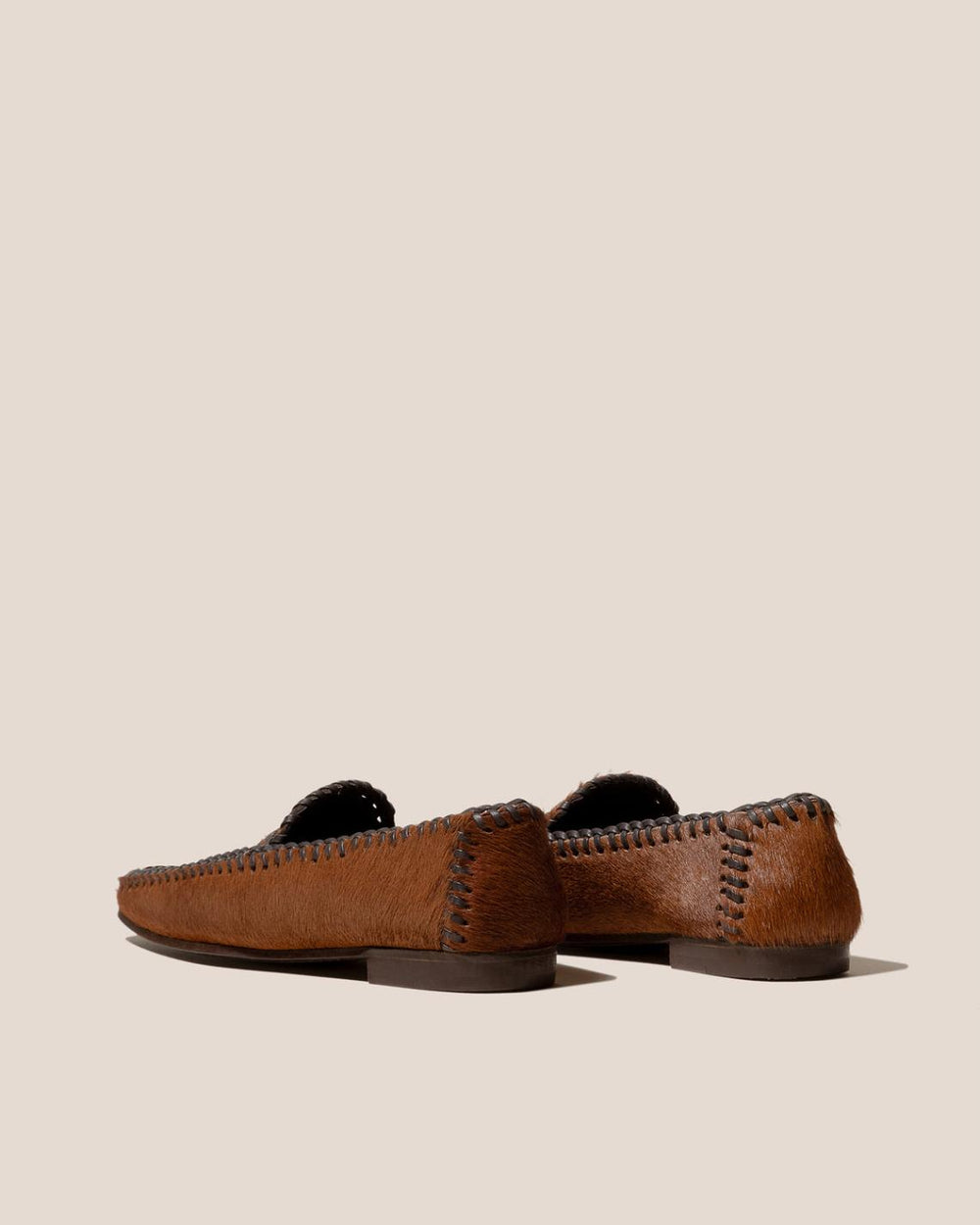 Hereu Loafers | SOLLERIC CALF HAIR - Braided Seams Pull-on Loafer - Women