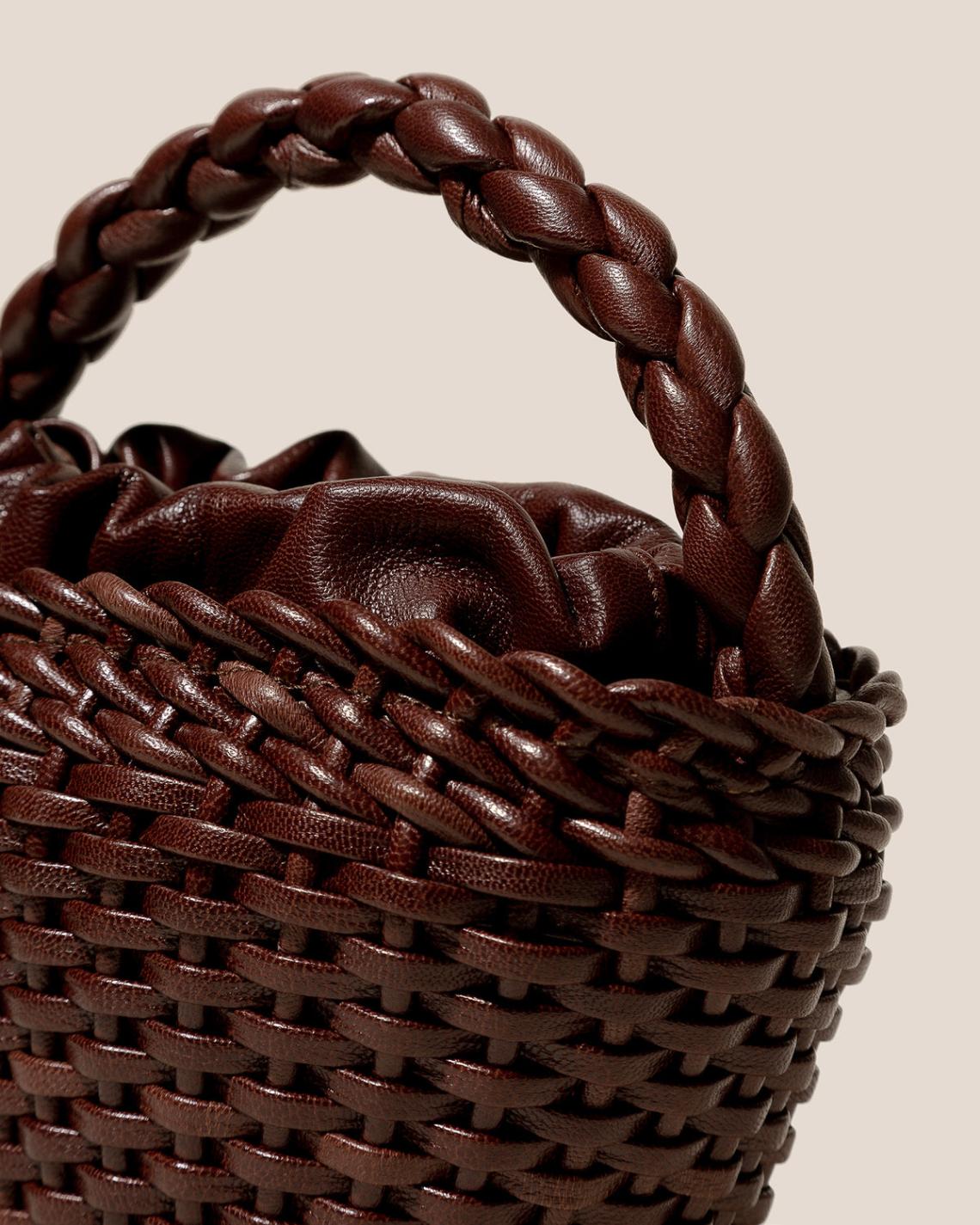 Hereu Mini Bags | FIOL TOTE LEATHER - Hand-Braided Mini Tote Bag - Women