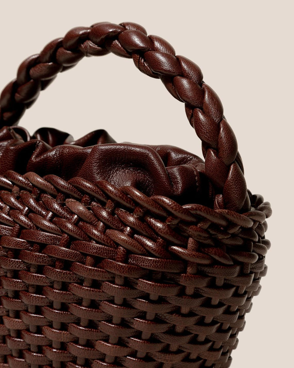 Hereu Mini Bags | FIOL TOTE LEATHER - Hand-Braided Mini Tote Bag - Women