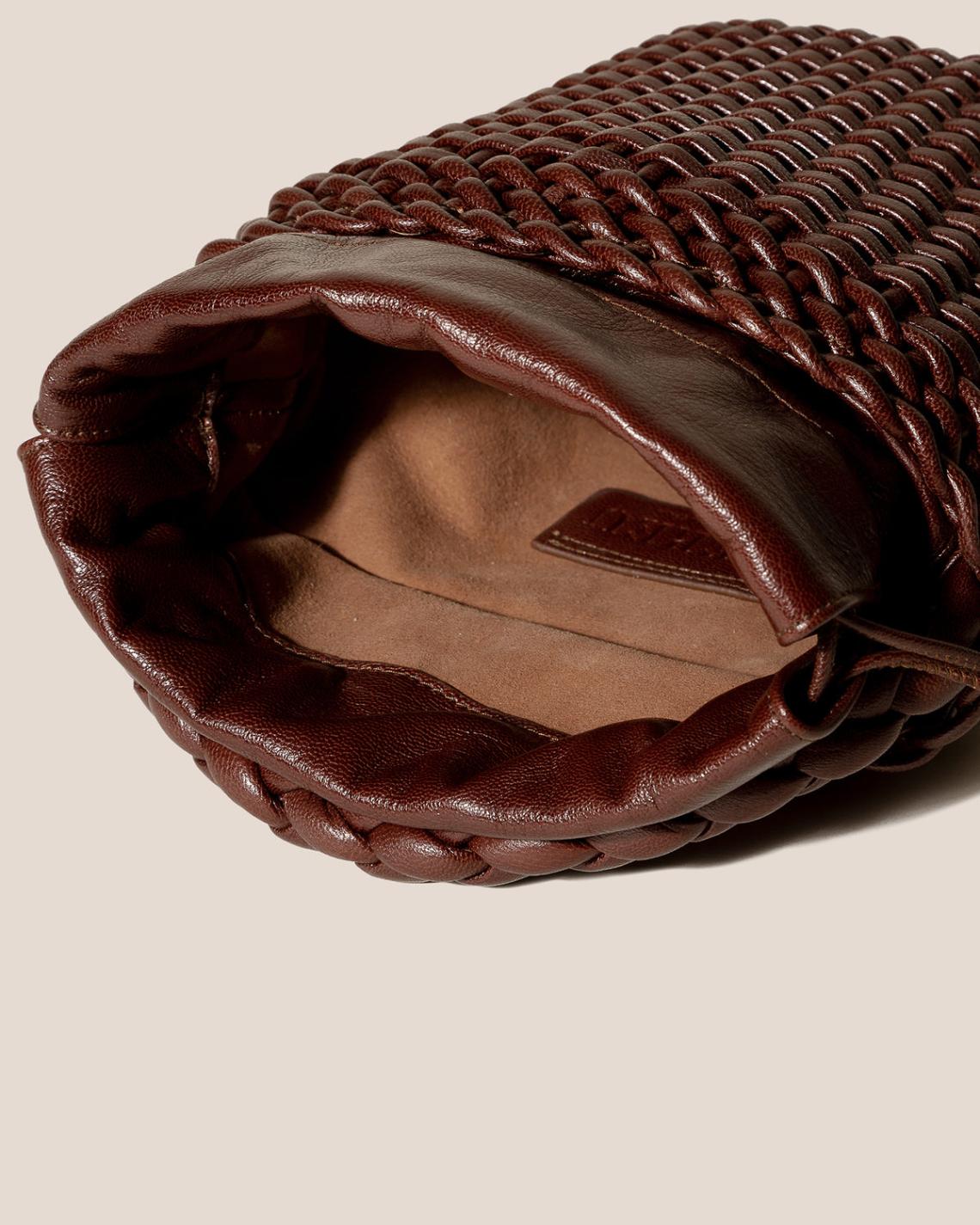 Hereu Mini Bags | FIOL TOTE LEATHER - Hand-Braided Mini Tote Bag - Women