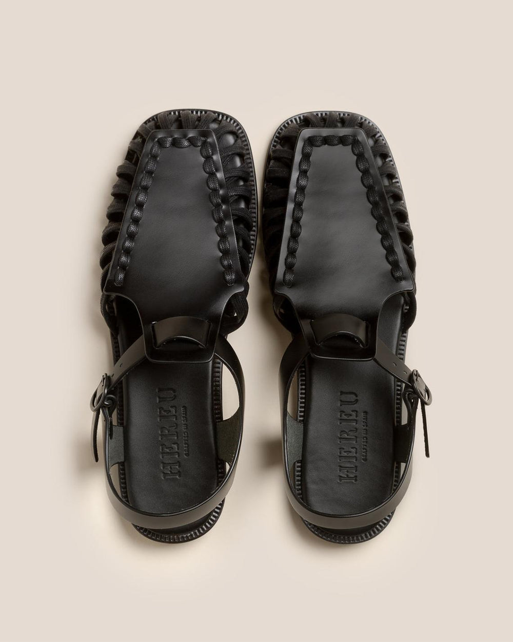 Hereu Sandals | ALARO - Square-Toe T-bar Sandal - Men