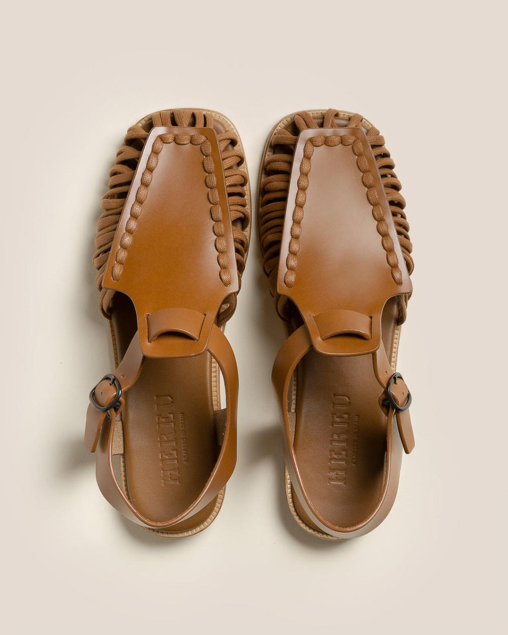 Hereu Sandals | ALARO - Square-Toe T-bar Sandal - Men