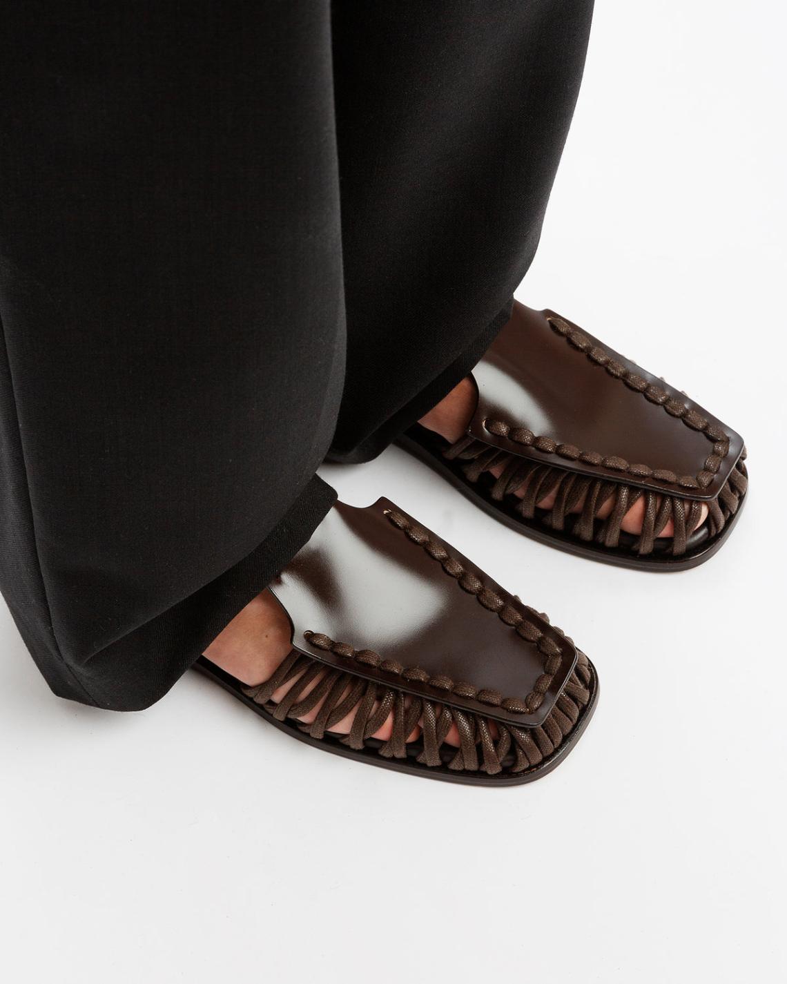 Hereu Sandals | ALARO - Square-Toe T-bar Sandal - Women